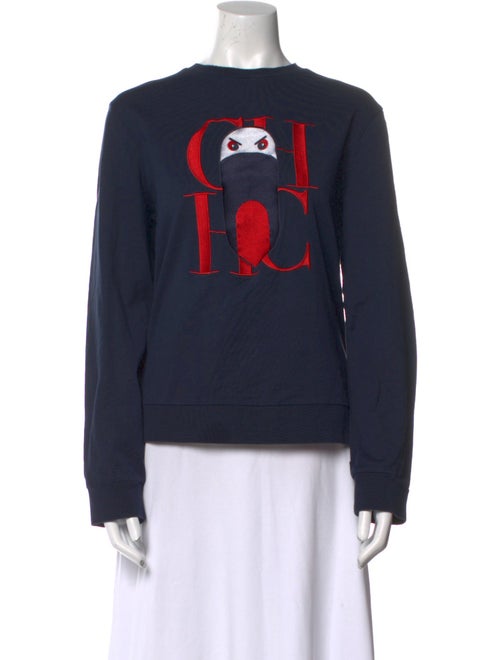 Carolina Herrera Graphic Print Crew Neck Sweatshirt