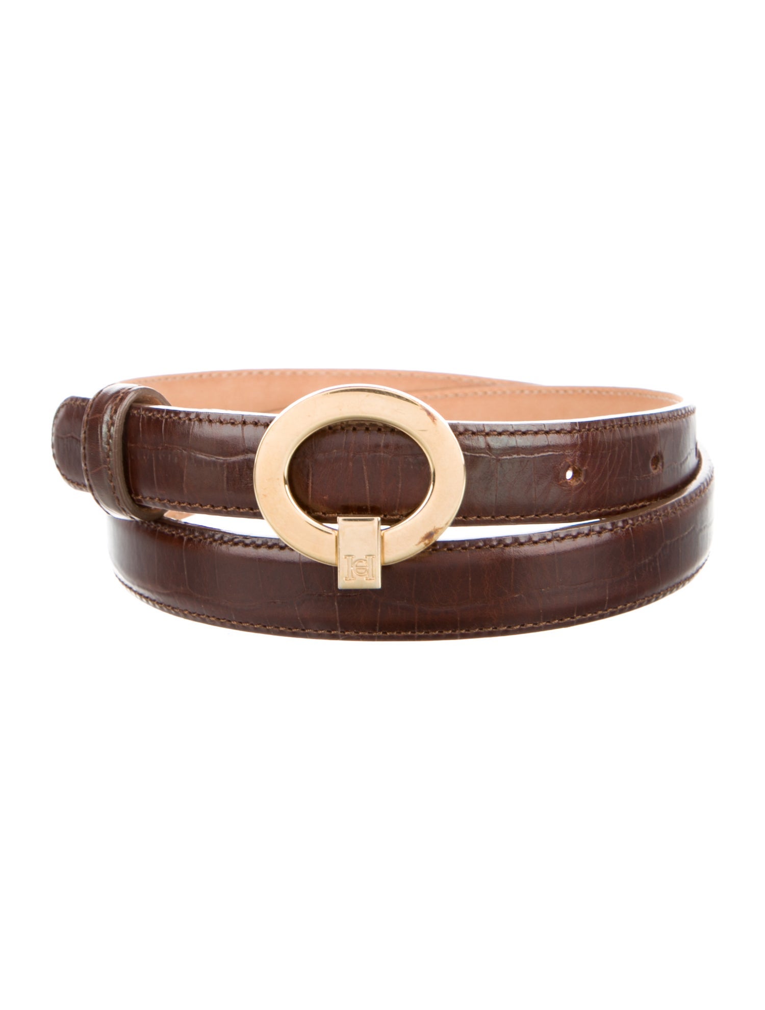 Carolina Herrera Skinny Leather Belt