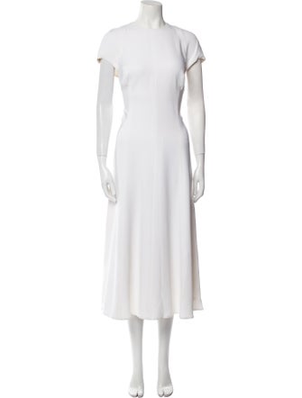 Carolina Herrera Crew Neck Long Dress