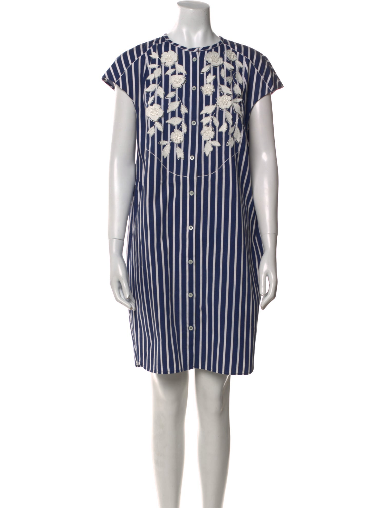 Carolina Herrera Striped Mini Dress