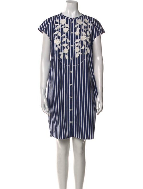 Carolina Herrera Striped Mini Dress