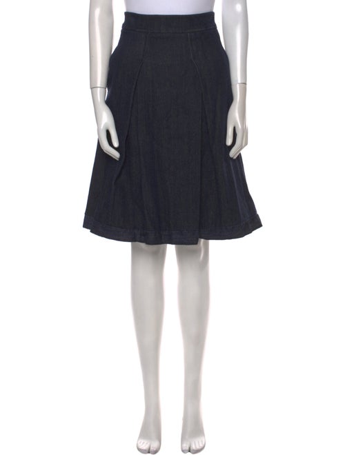Carolina Herrera Pleated Accents Knee-Length Skirt