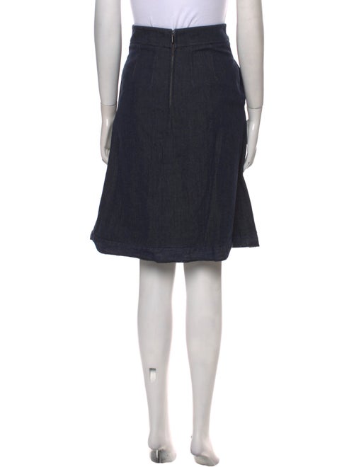 Carolina Herrera Pleated Accents Knee-Length Skirt