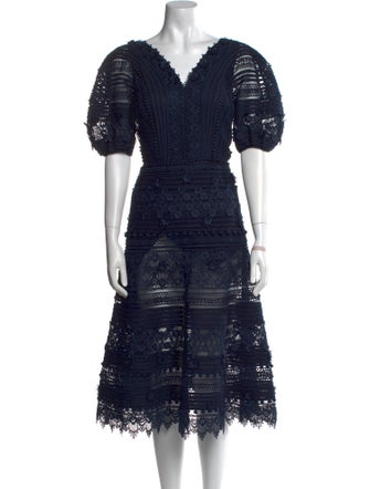 Carolina Herrera Nylon Midi Length Dress