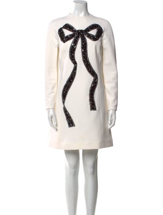 Carolina Herrera Virgin Wool Mini Dress