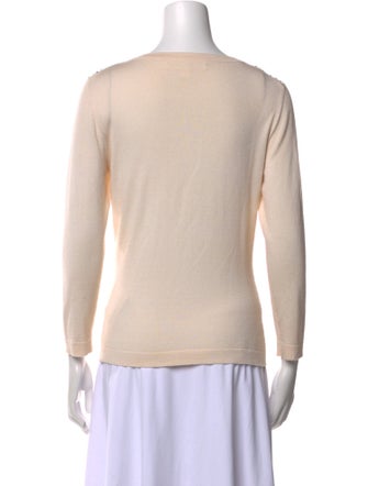 Carolina Herrera Cashmere Scoop Neck Sweater