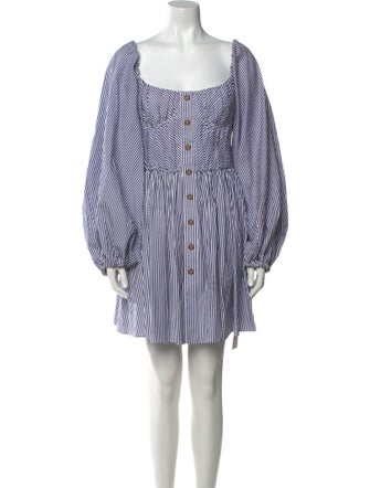 Carolina Herrera Striped Mini Dress