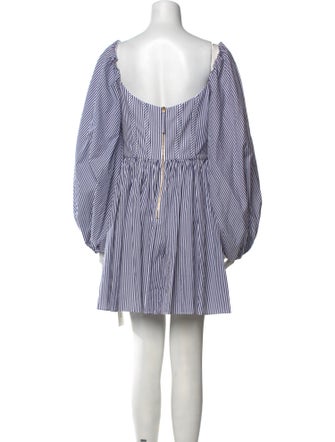 Carolina Herrera Striped Mini Dress