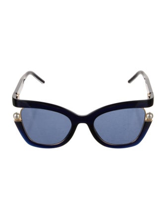 Carolina Herrera Signature Logo Wayfarer Sunglasses