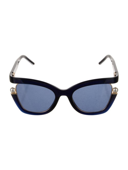 Carolina Herrera Signature Logo Wayfarer Sunglasses