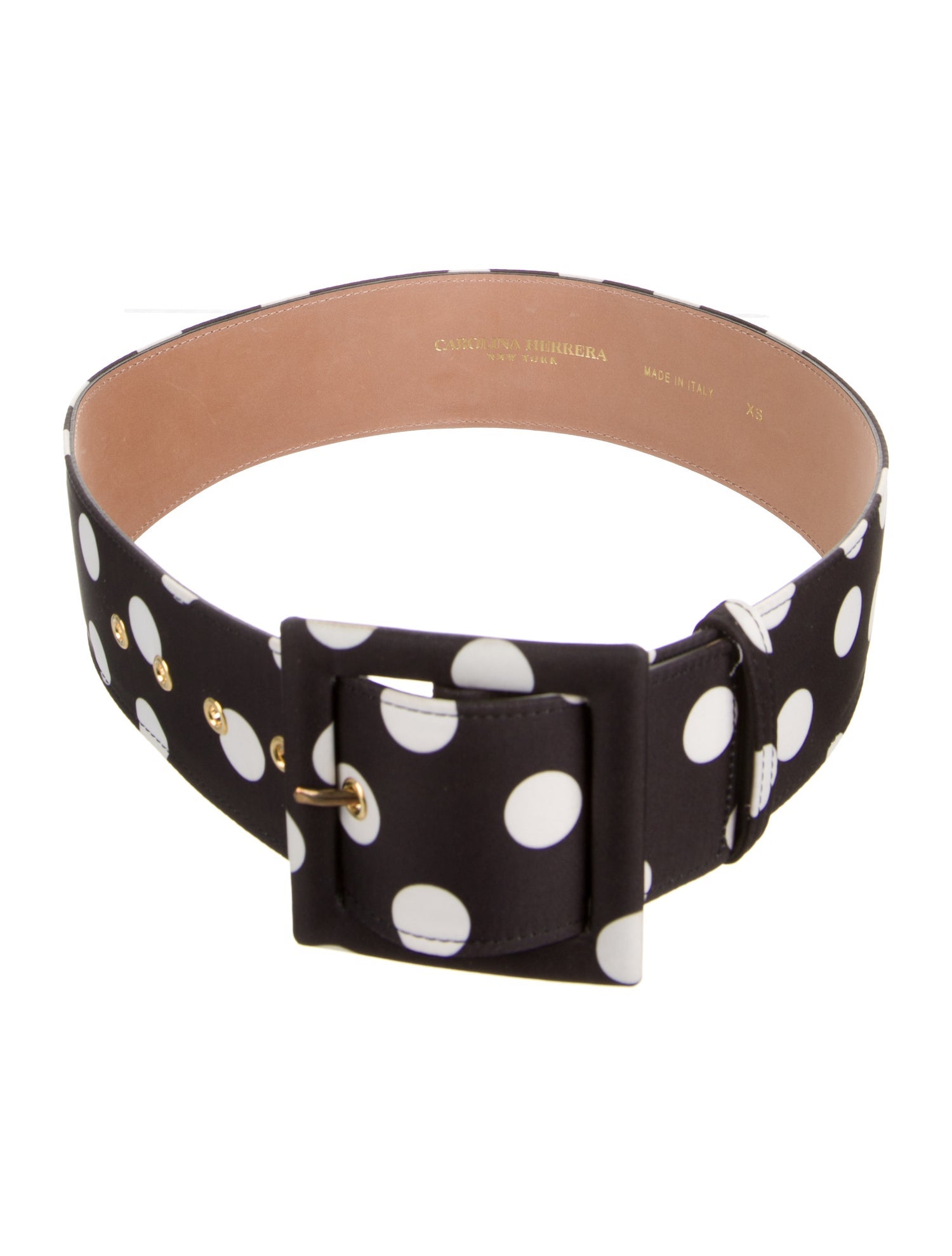 Carolina Herrera Wide Satin Waist Belt w/ Tags