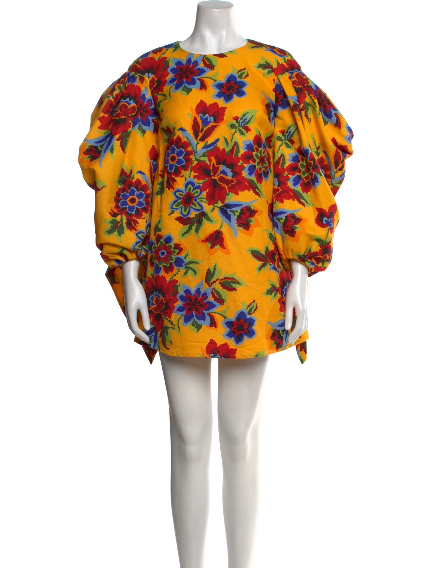 Carolina Herrera Floral Print Mini Dress