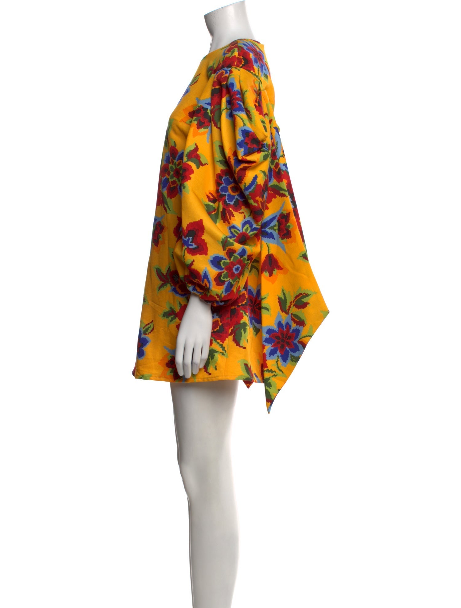 Carolina Herrera Floral Print Mini Dress