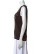 Carolina Herrera Scoop Neck Sleeveless Top