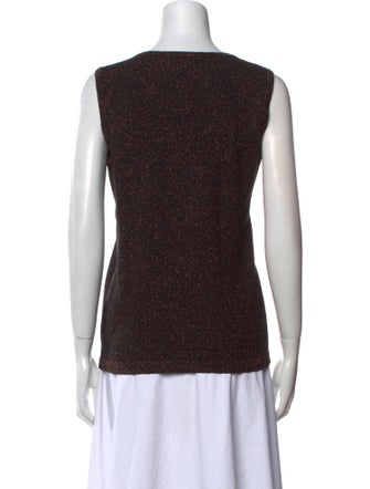 Carolina Herrera Scoop Neck Sleeveless Top