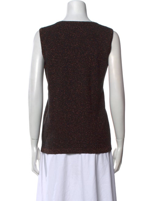 Carolina Herrera Scoop Neck Sleeveless Top