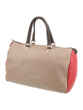 Carolina Herrera Leather Weekender Bag