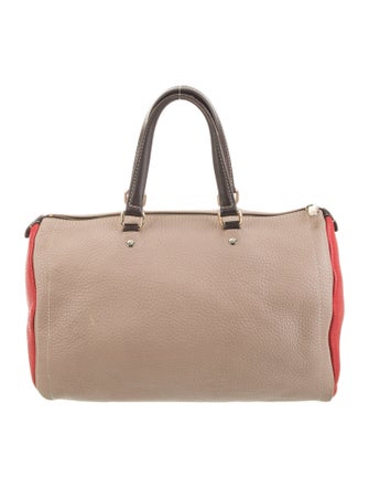 Carolina Herrera Leather Weekender Bag