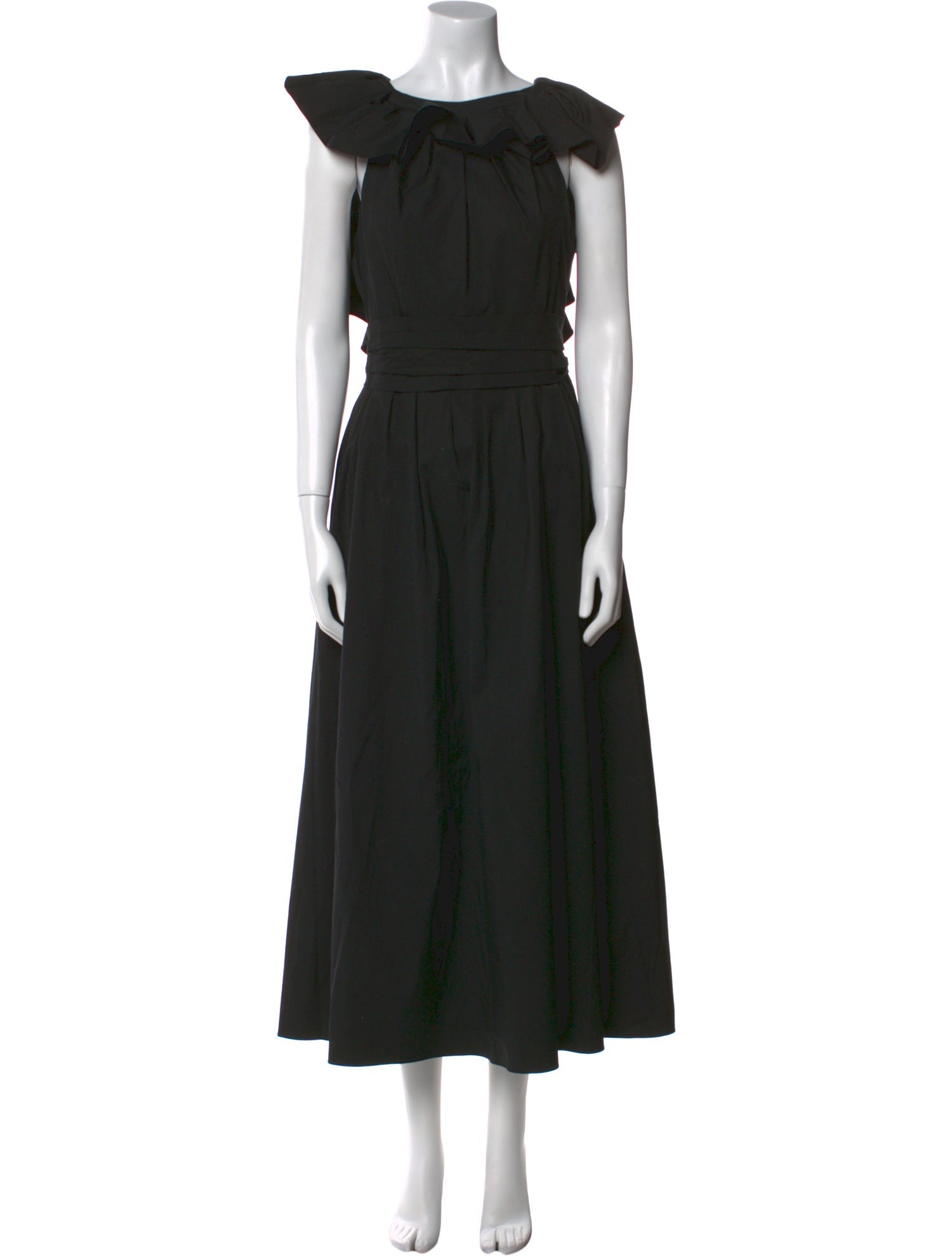 Carolina Herrera Bateau Neckline Long Dress