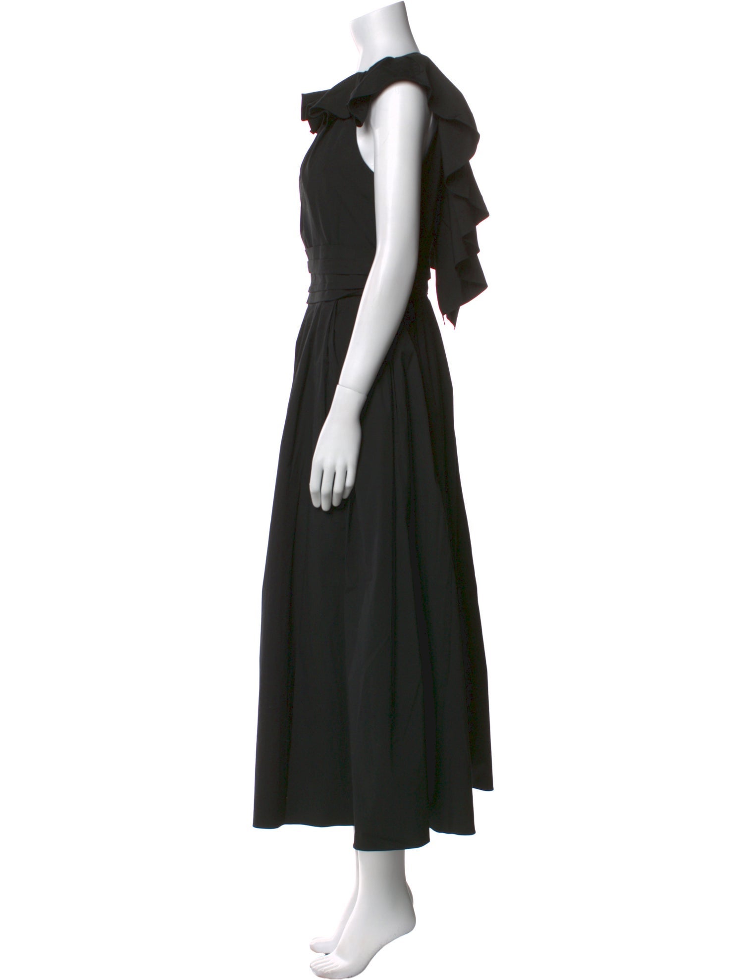 Carolina Herrera Bateau Neckline Long Dress
