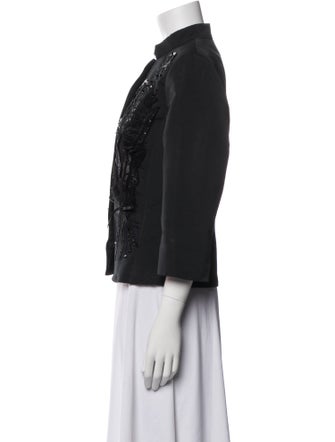 Carolina Herrera Floral Print Evening Jacket