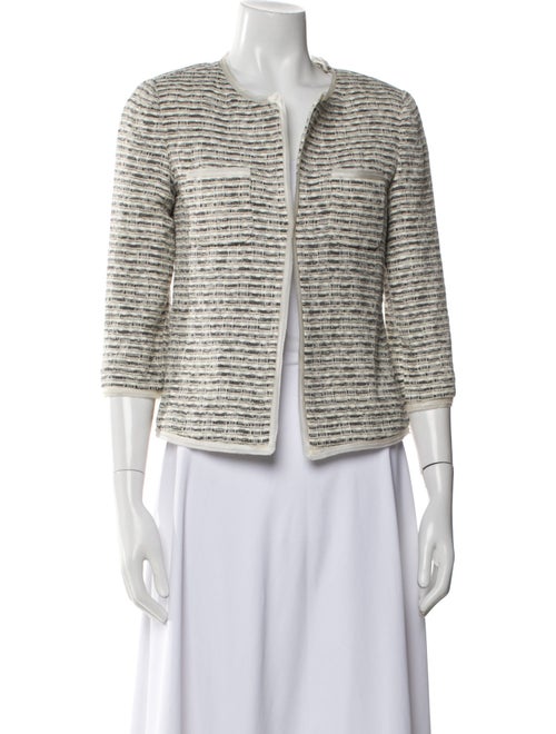 Carolina Herrera Tweed Pattern Evening Jacket