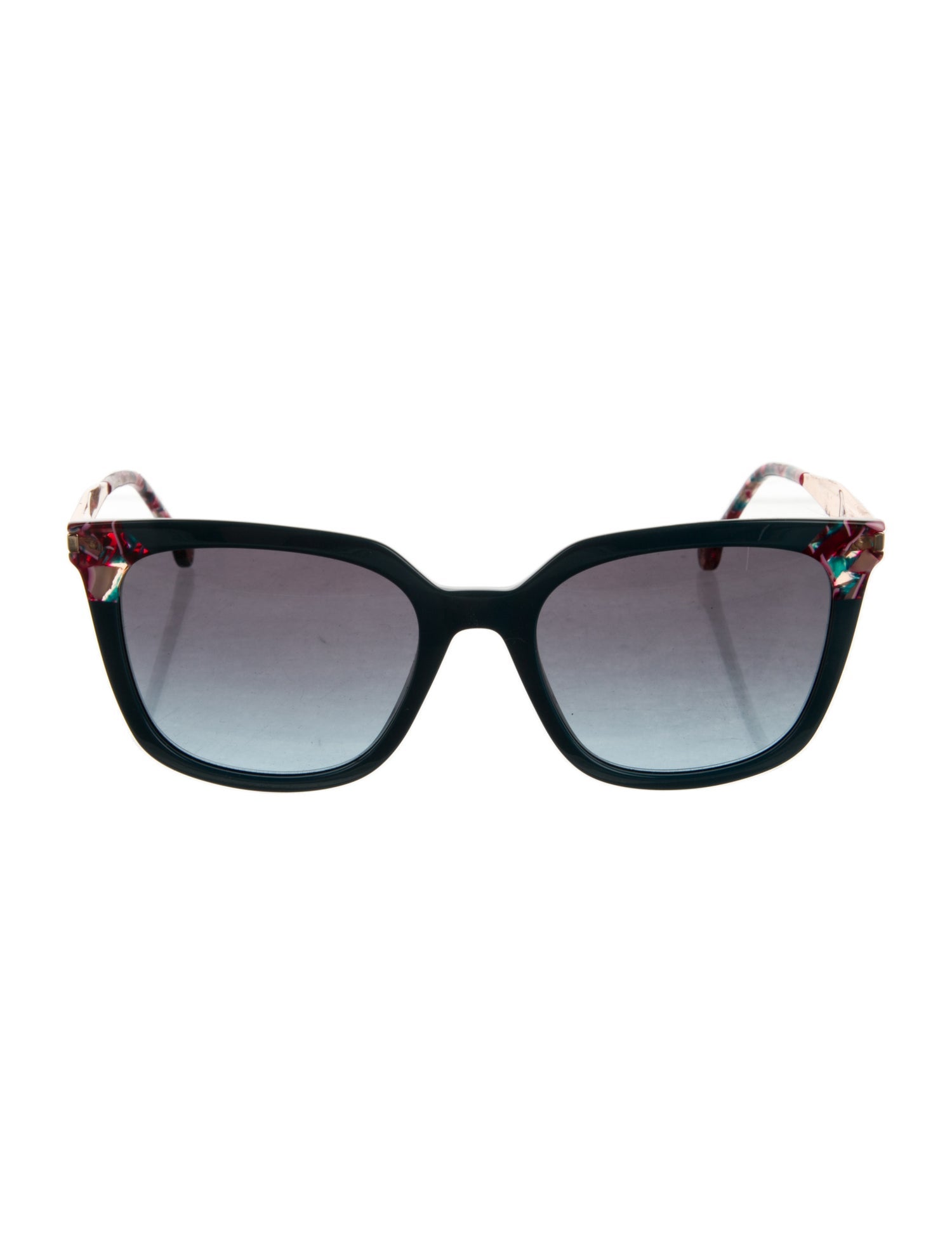 Carolina Herrera Square Gradient Sunglasses