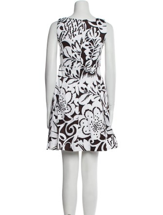 Carolina Herrera Printed Mini Dress