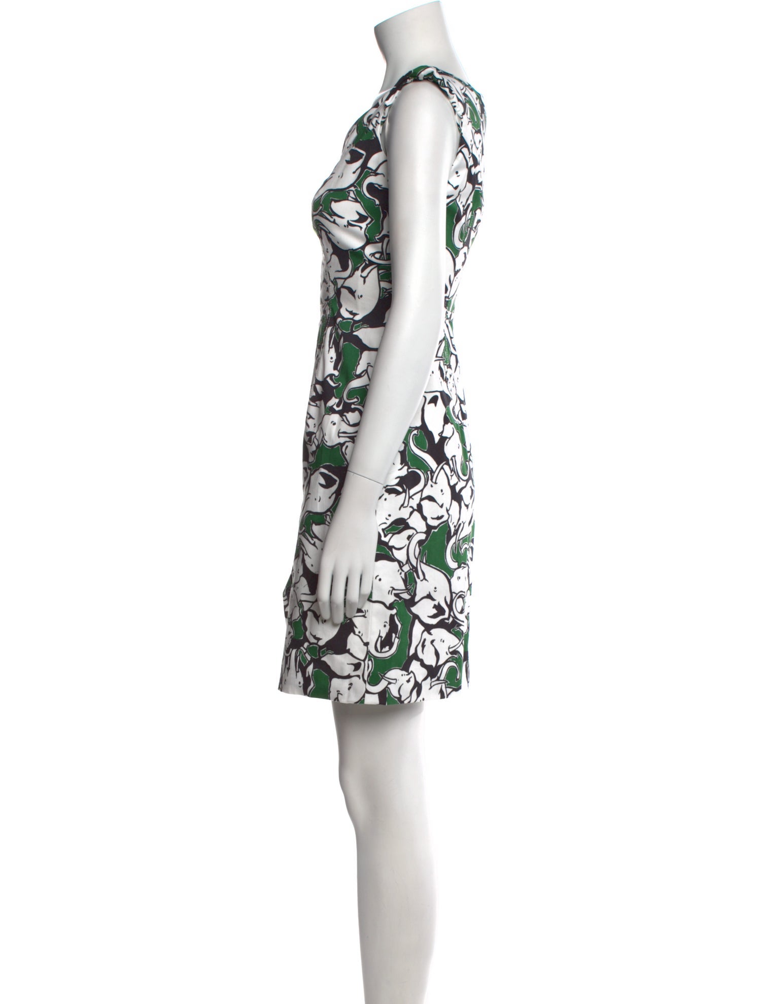 Carolina Herrera Floral Print Mini Dress