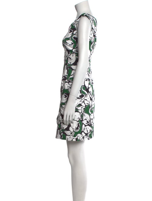 Carolina Herrera Floral Print Mini Dress