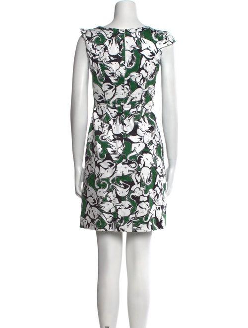 Carolina Herrera Floral Print Mini Dress