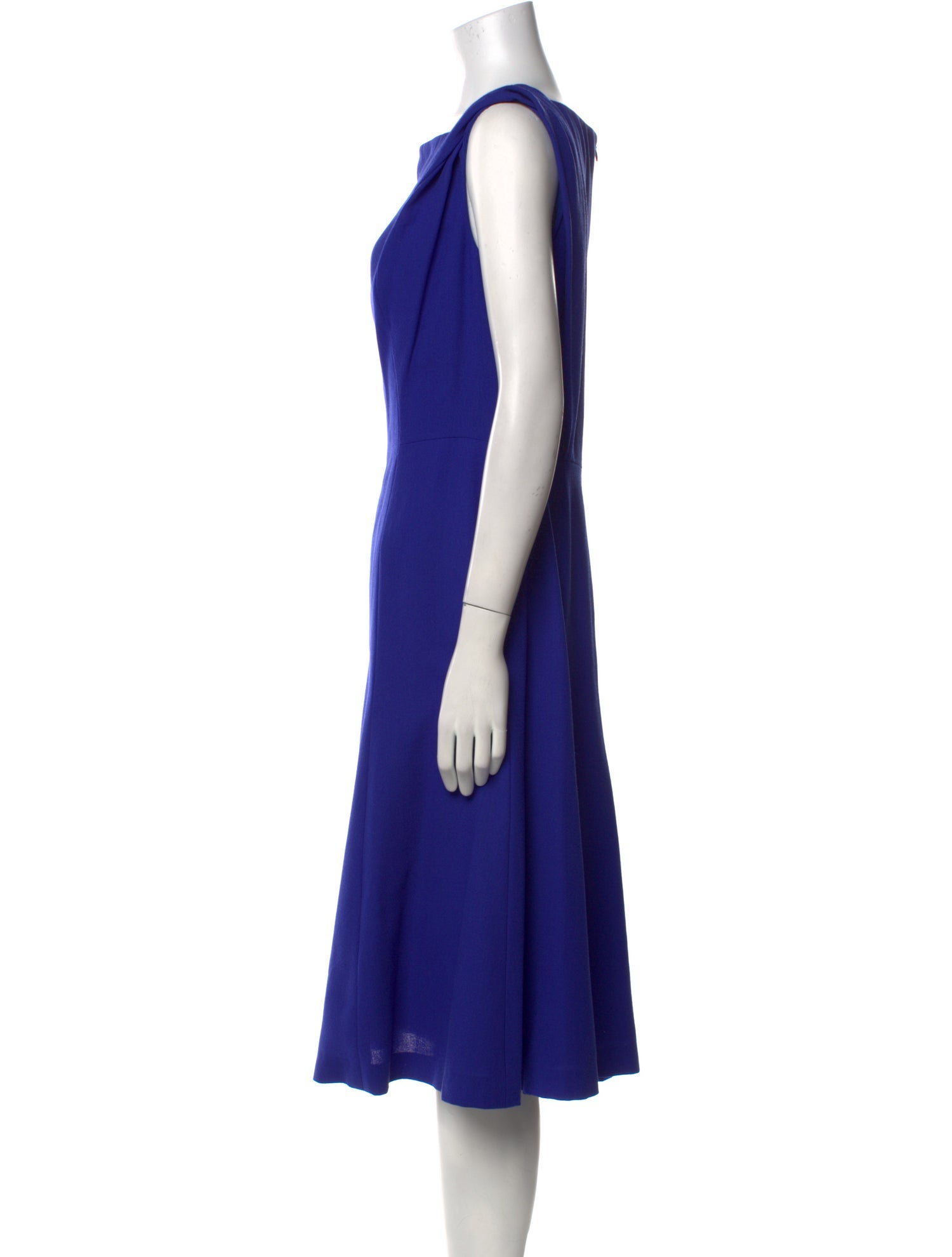 Carolina Herrera Square Neckline Midi Length Dress