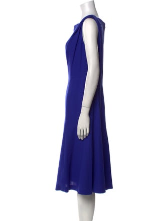 Carolina Herrera Square Neckline Midi Length Dress