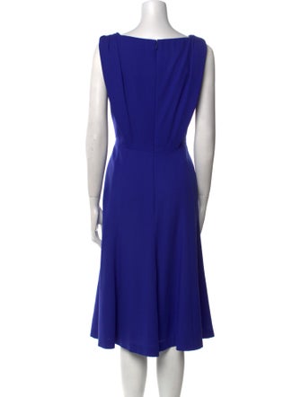 Carolina Herrera Square Neckline Midi Length Dress