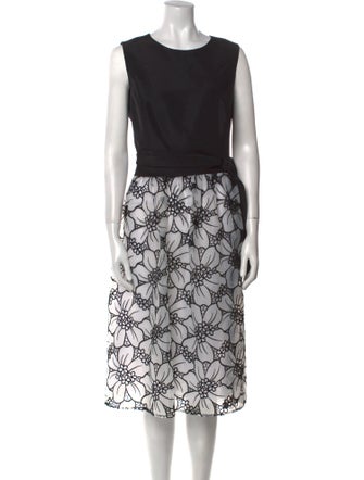 Carolina Herrera Silk Midi Length Dress