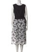 Carolina Herrera Silk Midi Length Dress