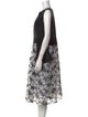 Carolina Herrera Silk Midi Length Dress