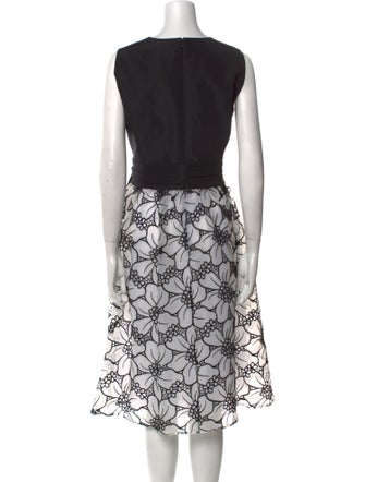 Carolina Herrera Silk Midi Length Dress