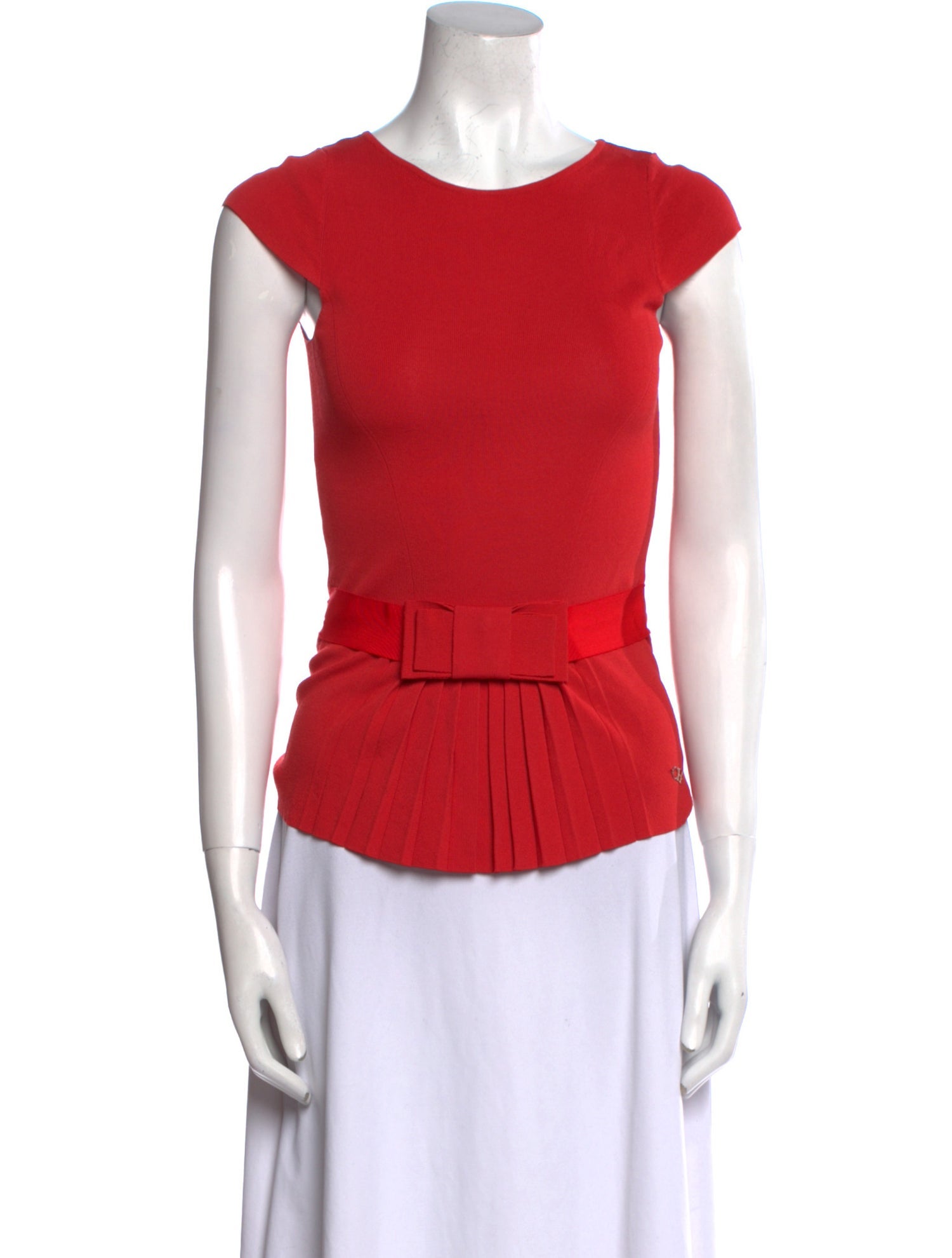 Carolina Herrera Crew Neck Short Sleeve Top
