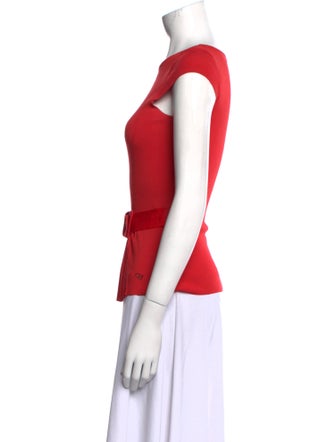 Carolina Herrera Crew Neck Short Sleeve Top