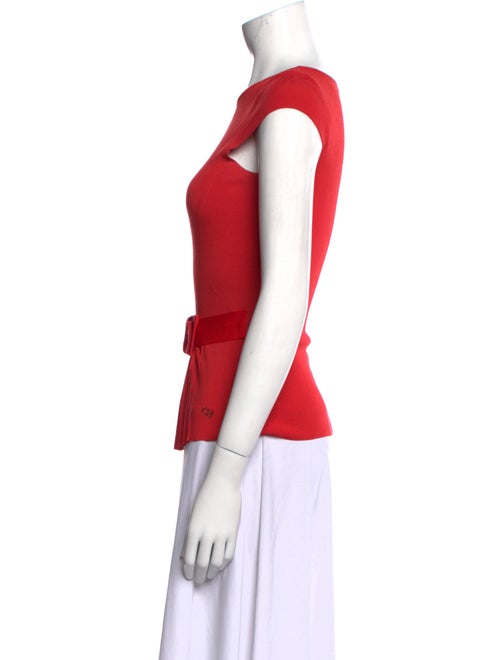 Carolina Herrera Crew Neck Short Sleeve Top