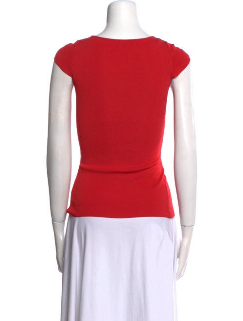 Carolina Herrera Crew Neck Short Sleeve Top