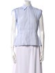 Carolina Herrera Sleeveless Button-Up Top