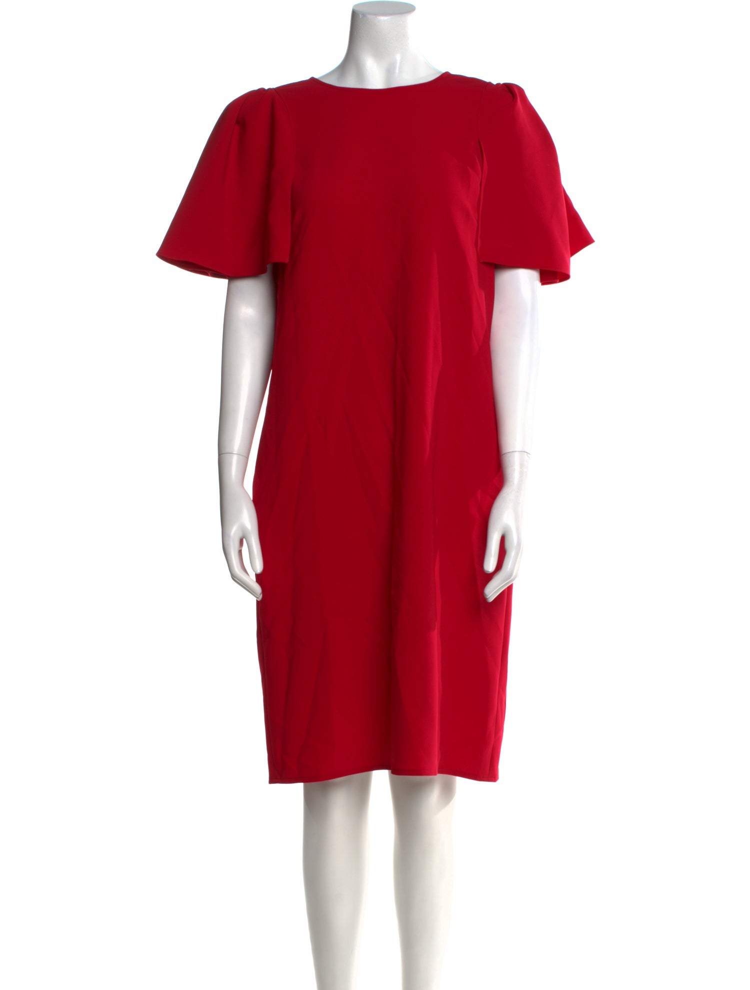 Carolina Herrera Scoop Neck Knee-Length Dress