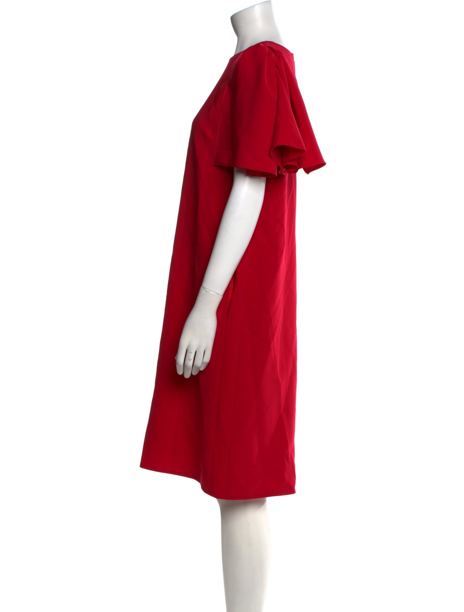 Carolina Herrera Scoop Neck Knee-Length Dress