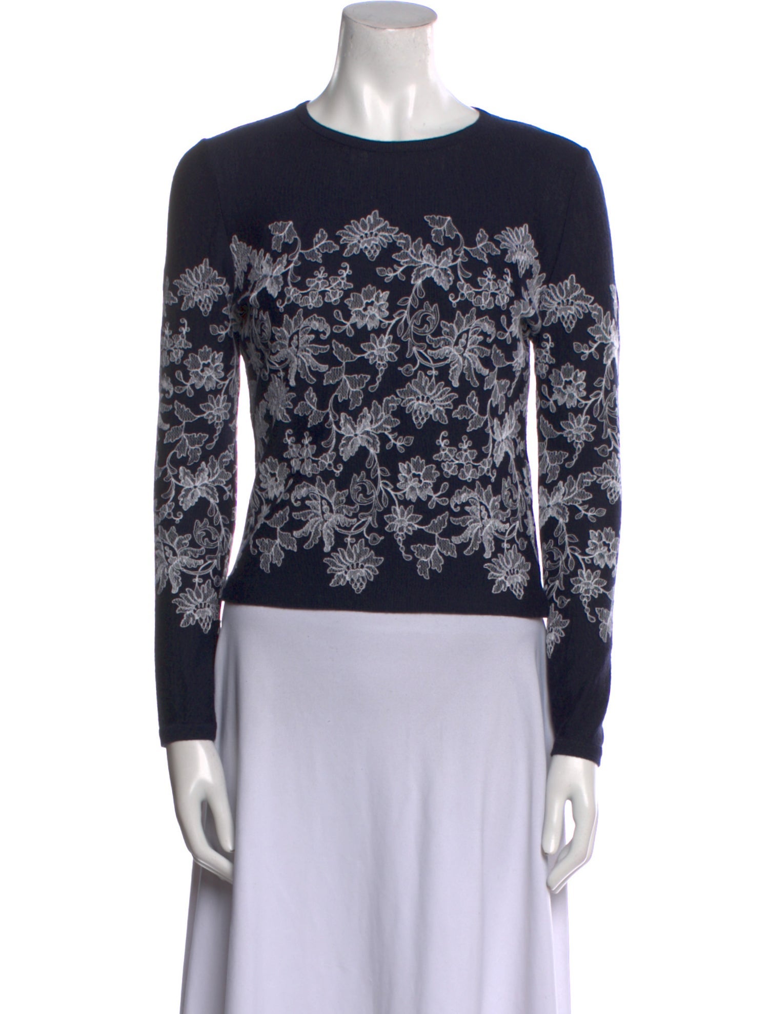 Carolina Herrera Printed Crew Neck Sweatshirt