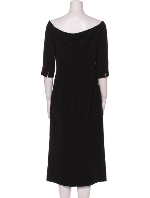 Carolina Herrera Bateau Neckline Knee-Length Dress