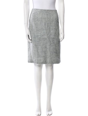 Carolina Herrera Tweed Pattern Knee-Length Skirt