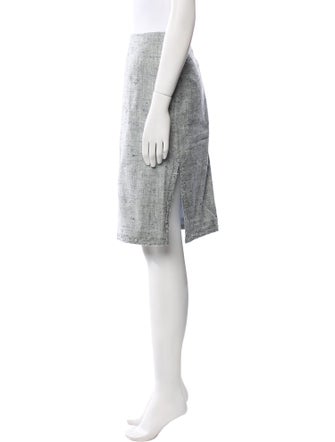 Carolina Herrera Tweed Pattern Knee-Length Skirt