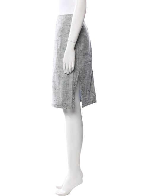 Carolina Herrera Tweed Pattern Knee-Length Skirt